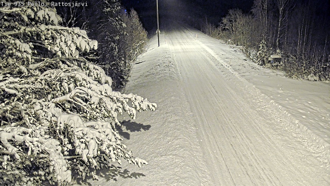 Weather Camera Image Road 935 Rattosjärvi, Pello, Lappi