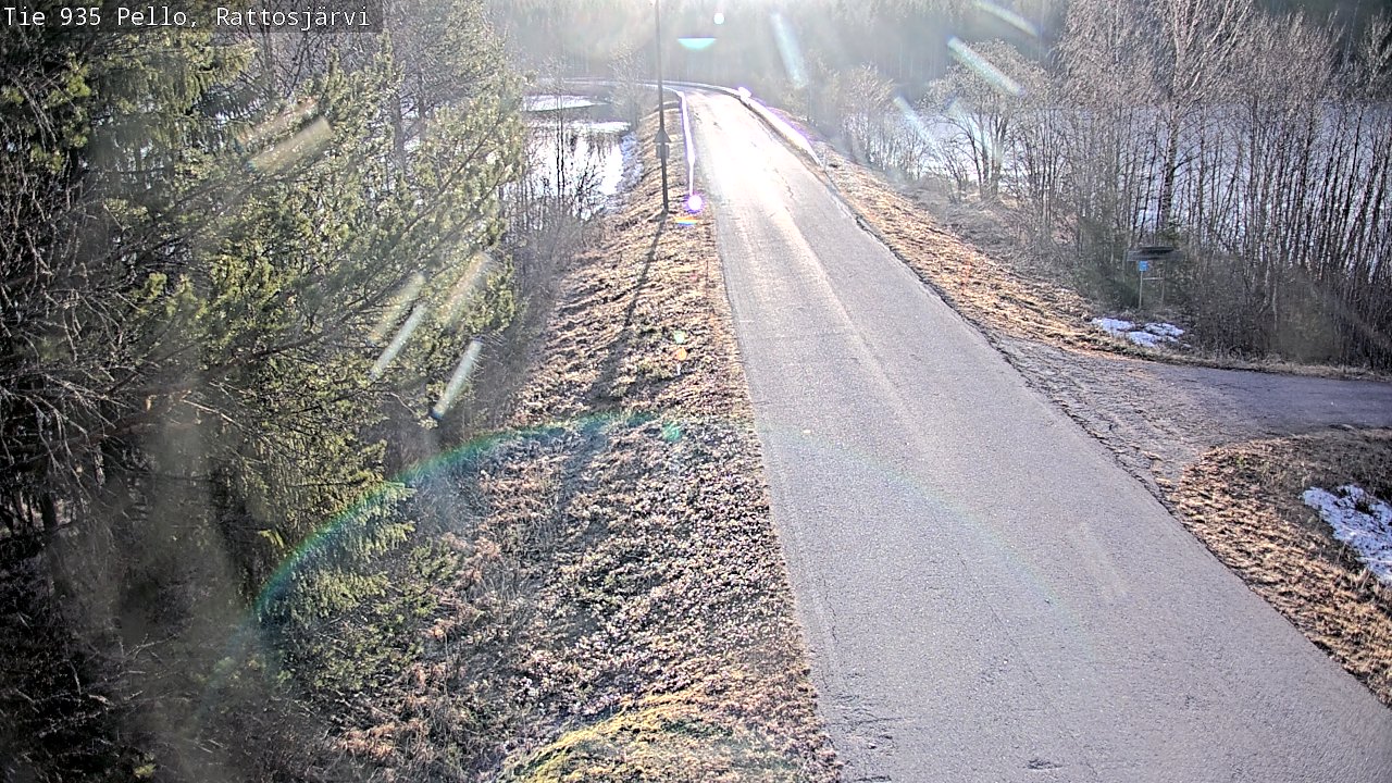 Weather Camera Image Road 935 Rattosjärvi, Pello, Lappi