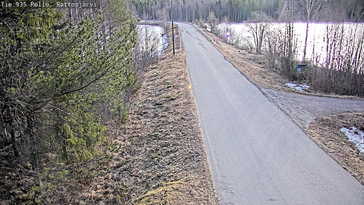 Weather Camera Image Road 935 Rattosjärvi, Pello, Lappi