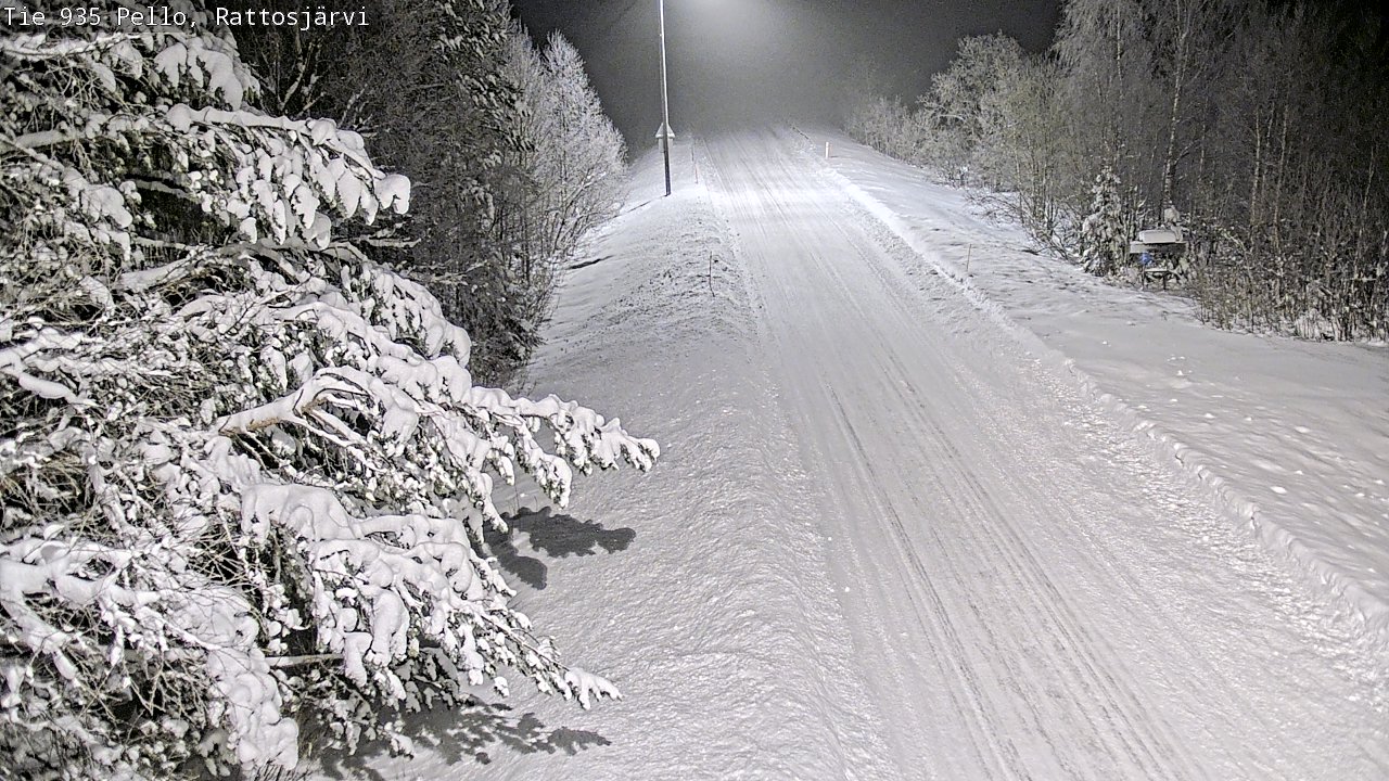 Weather Camera Image Road 935 Rattosjärvi, Pello, Lappi