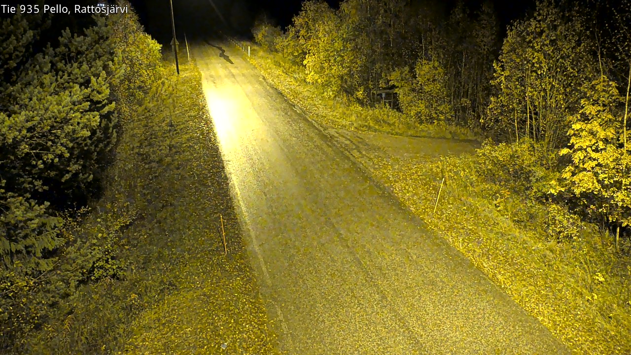 Kelikamerat Kuva Tie 935 Rattosjärvi, Pello, Lappi