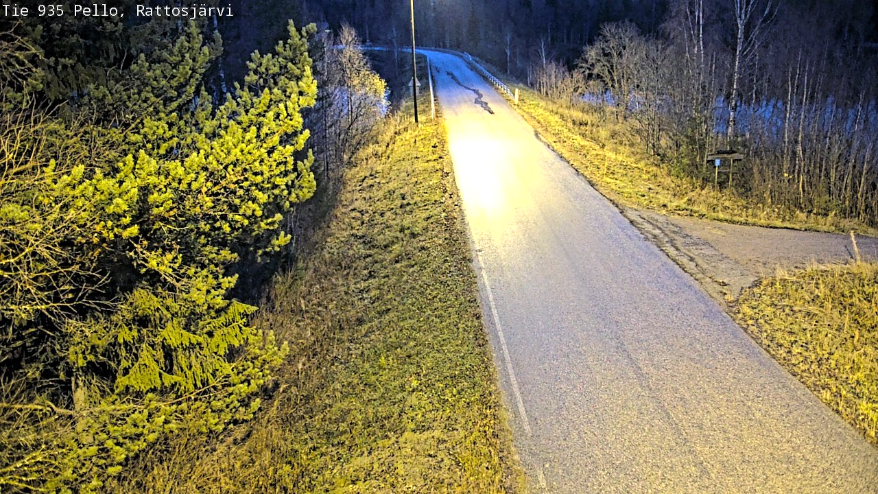 Kelikamerat Kuva Tie 935 Rattosjärvi, Pello, Lappi