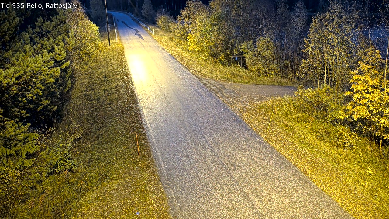 Kelikamerat Kuva Tie 935 Rattosjärvi, Pello, Lappi