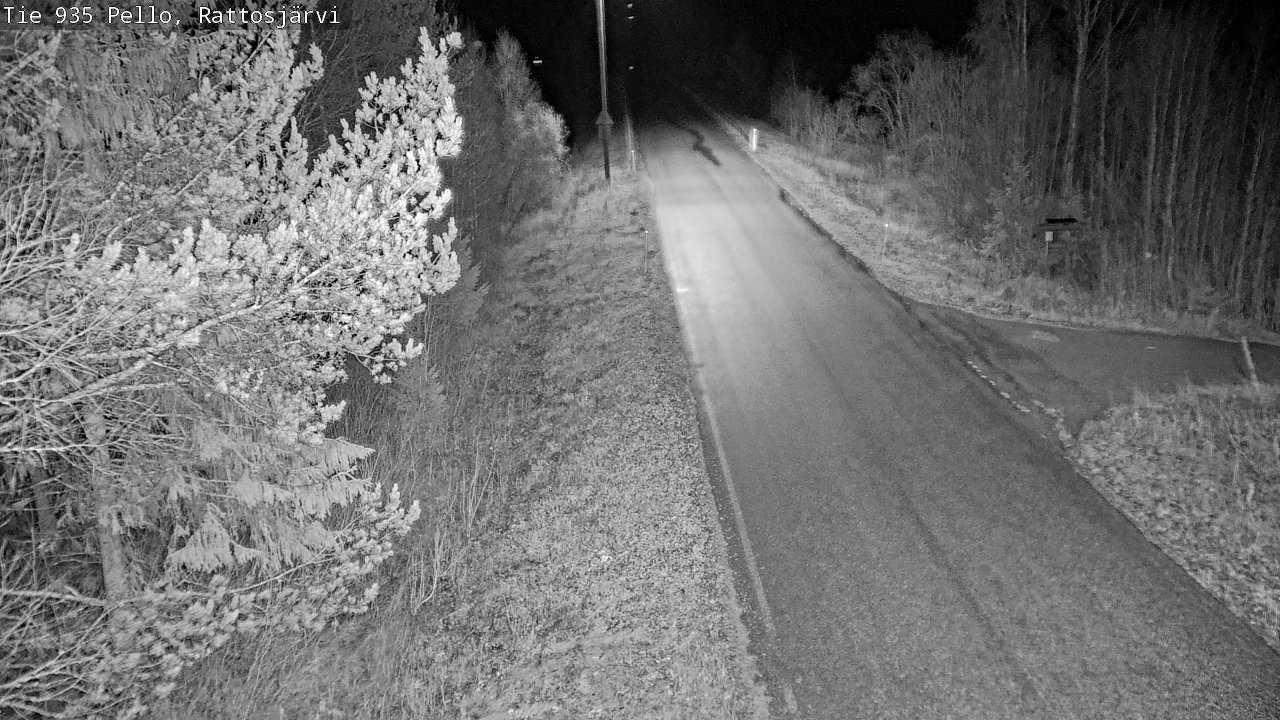 Kelikamerat Kuva Tie 935 Rattosjärvi, Pello, Lappi