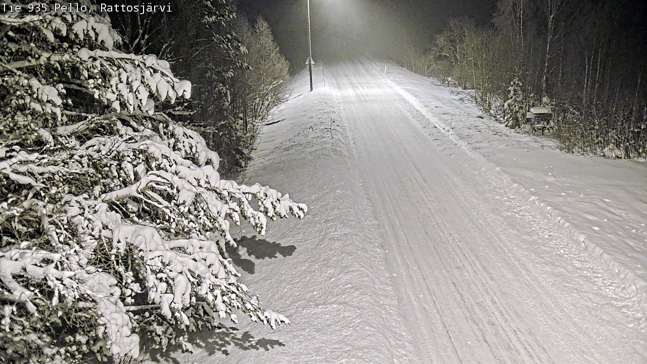 Weather Camera Image Road 935 Rattosjärvi, Pello, Lappi