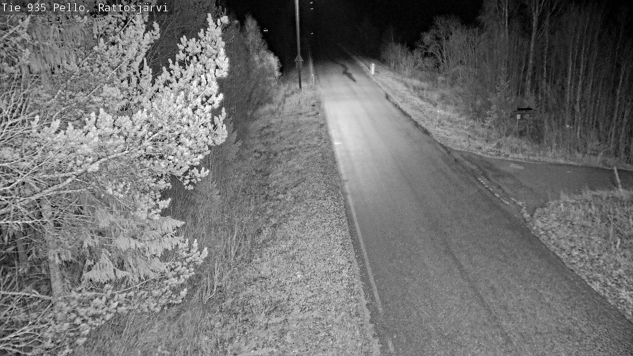 Kelikamerat Kuva Tie 935 Rattosjärvi, Pello, Lappi