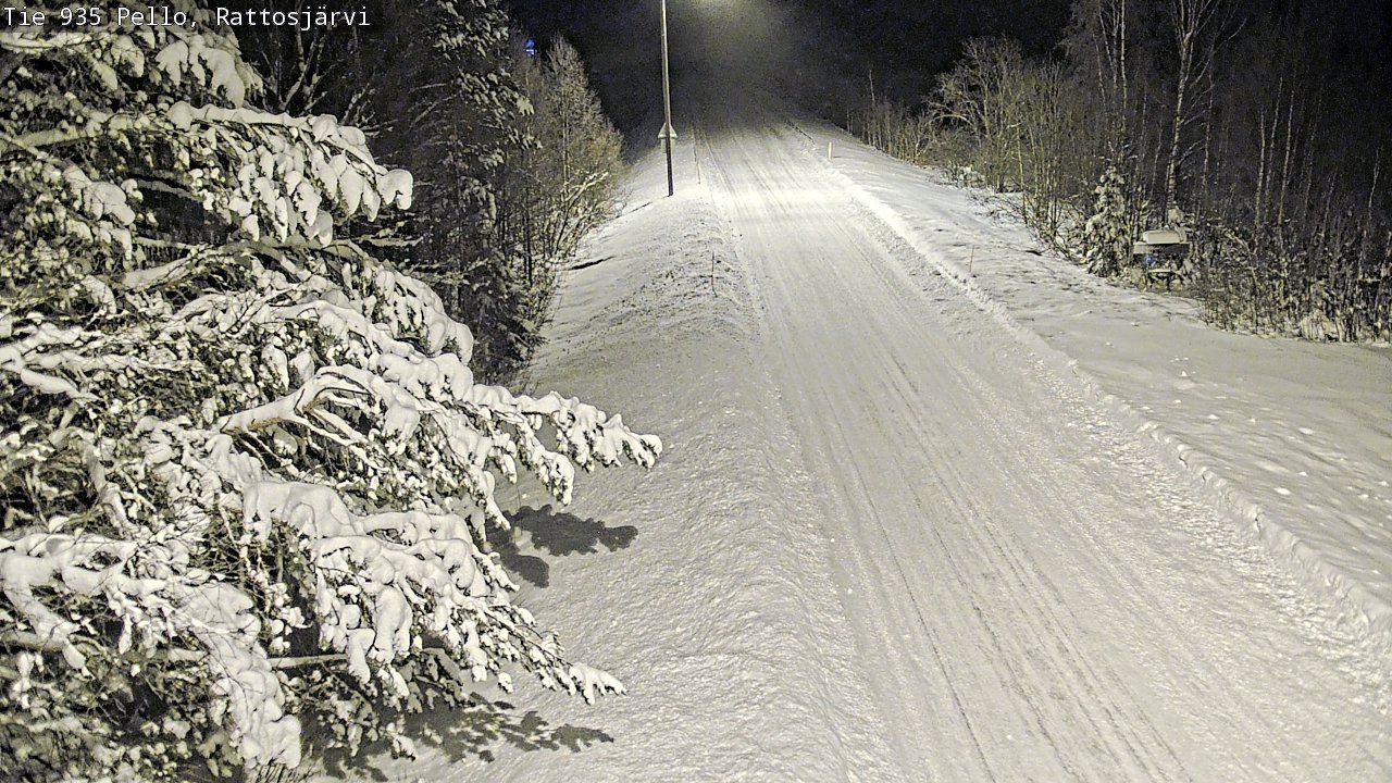 Weather Camera Image Road 935 Rattosjärvi, Pello, Lappi
