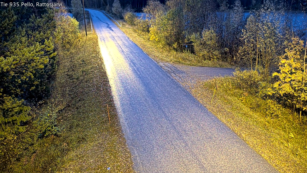 Kelikamerat Kuva Tie 935 Rattosjärvi, Pello, Lappi