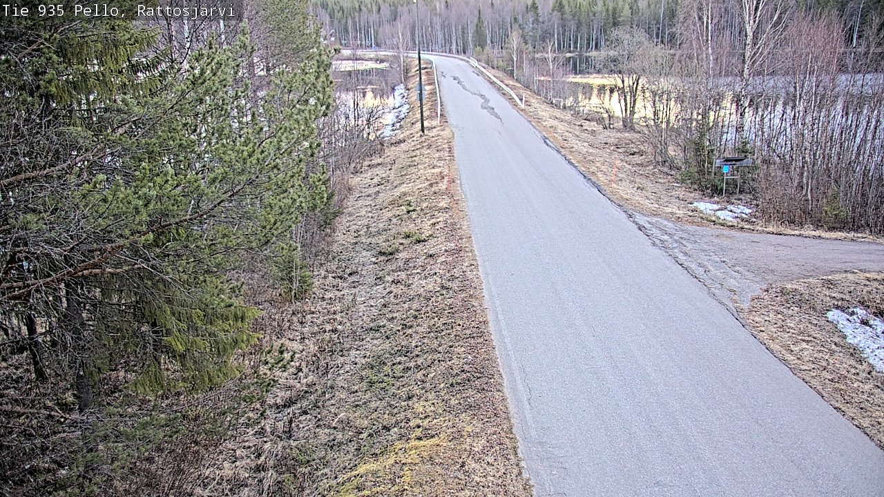 Weather Camera Image Road 935 Rattosjärvi, Pello, Lappi