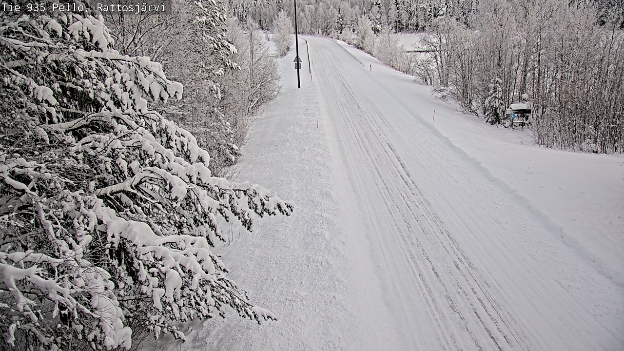 Weather Camera Image Road 935 Rattosjärvi, Pello, Lappi