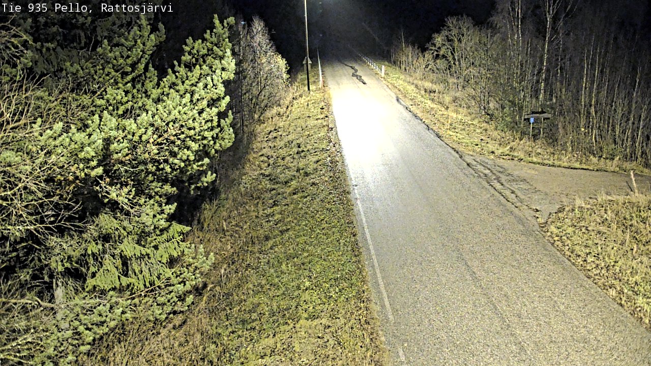 Kelikamerat Kuva Tie 935 Rattosjärvi, Pello, Lappi