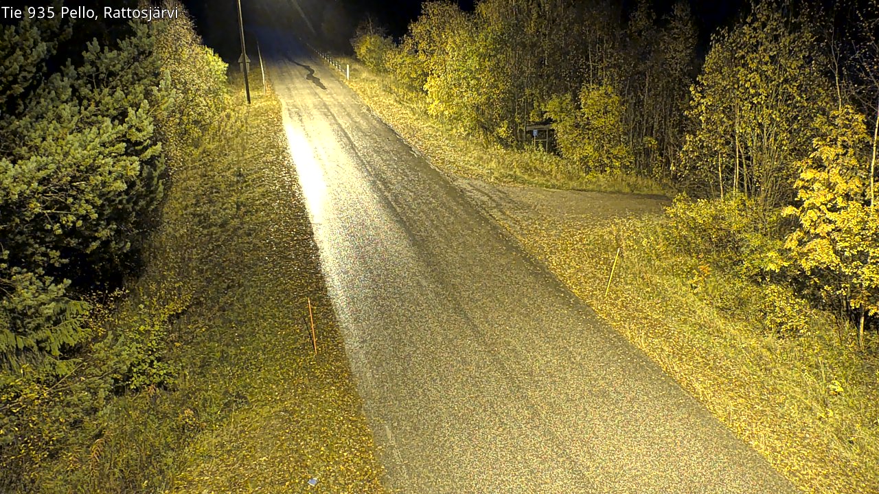 Kelikamerat Kuva Tie 935 Rattosjärvi, Pello, Lappi