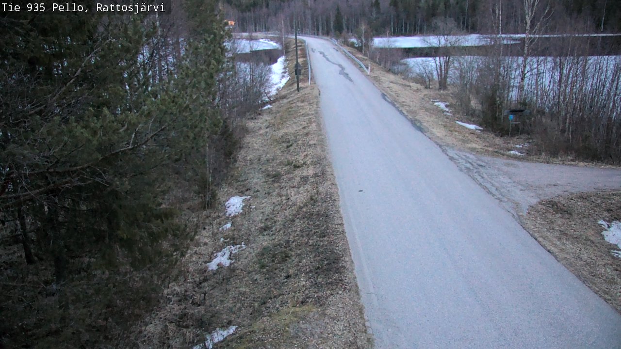 Weather Camera Image Road 935 Rattosjärvi, Pello, Lappi