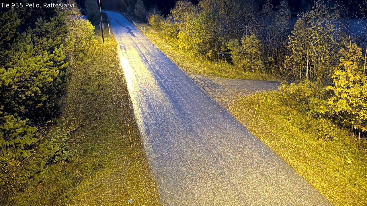 Kelikamerat Kuva Tie 935 Rattosjärvi, Pello, Lappi