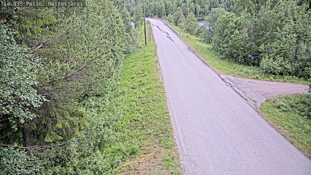 Kelikamerat Kuva Tie 935 Rattosjärvi, Pello, Lappi