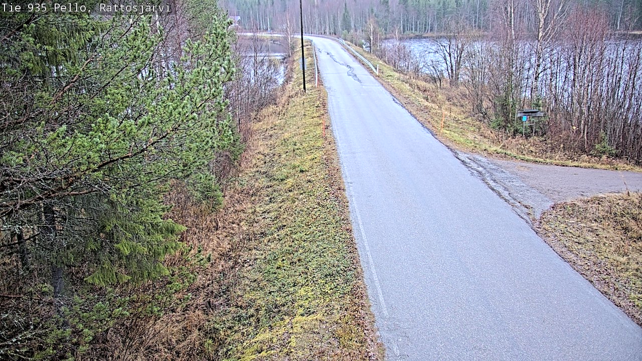 Kelikamerat Kuva Tie 935 Rattosjärvi, Pello, Lappi