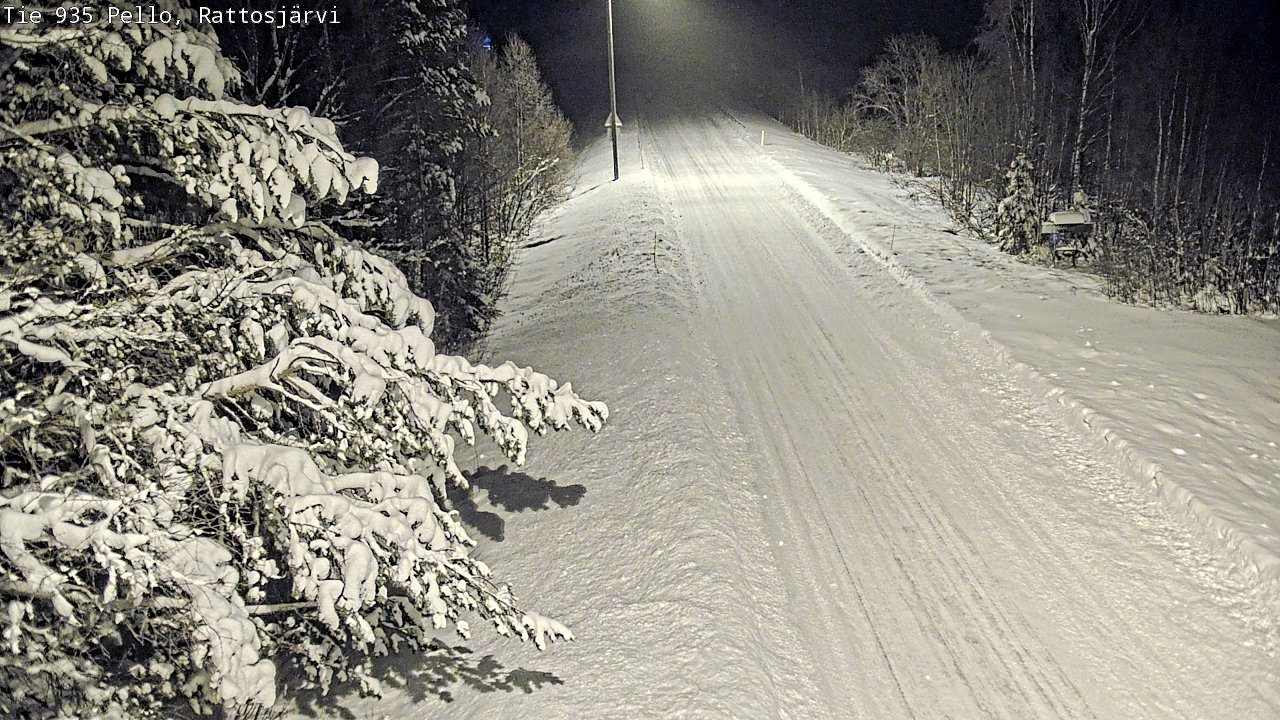 Weather Camera Image Road 935 Rattosjärvi, Pello, Lappi