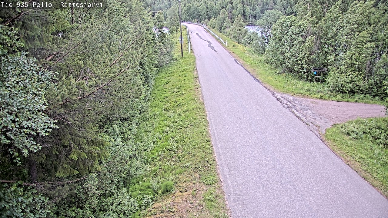 Kelikamerat Kuva Tie 935 Rattosjärvi, Pello, Lappi