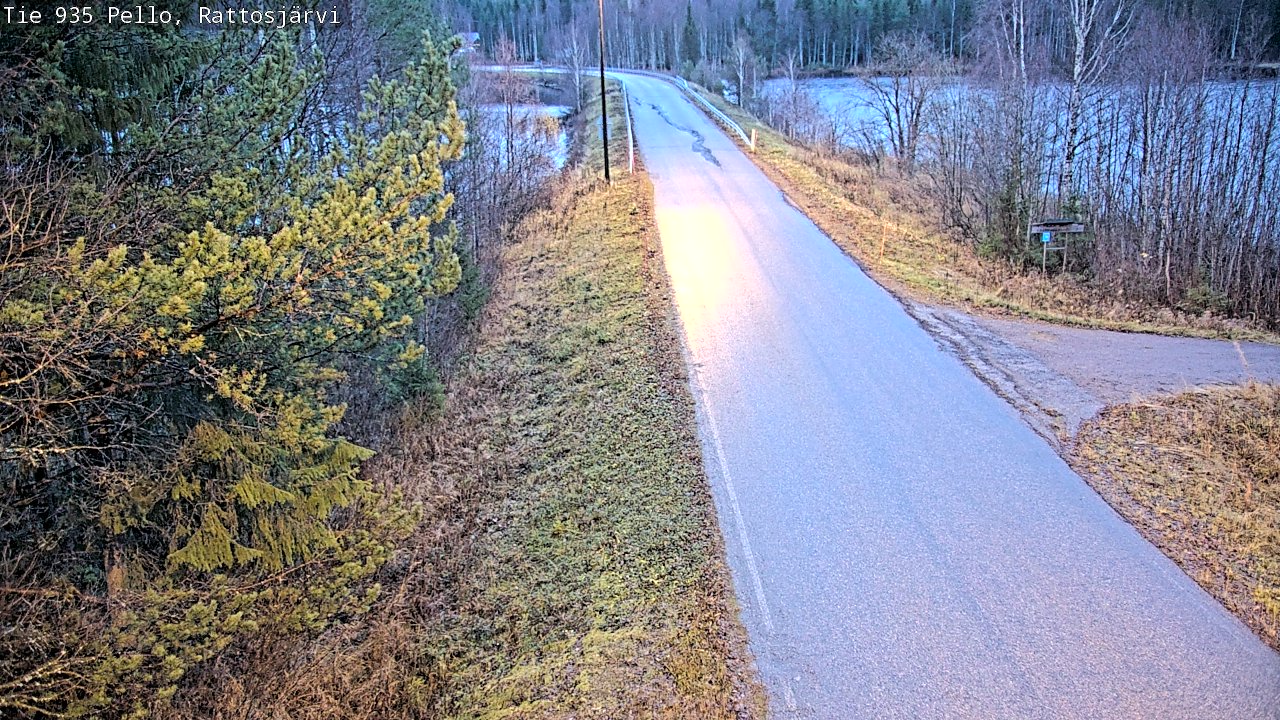 Kelikamerat Kuva Tie 935 Rattosjärvi, Pello, Lappi