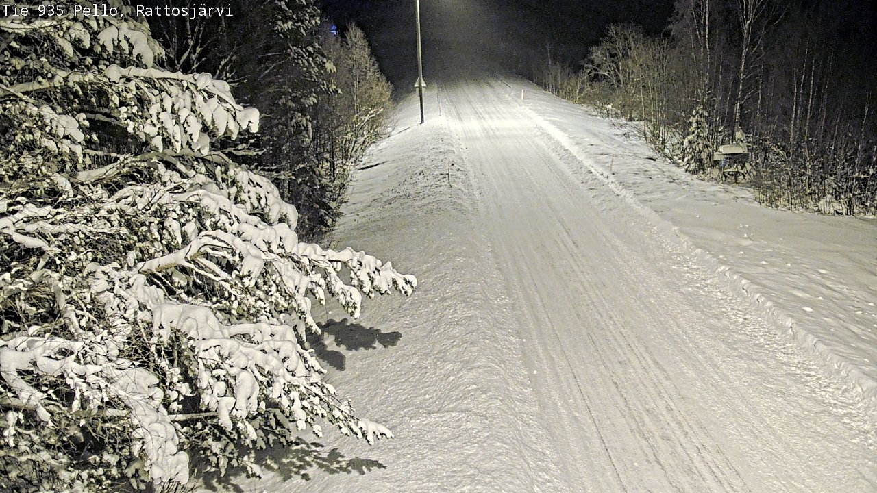 Weather Camera Image Road 935 Rattosjärvi, Pello, Lappi