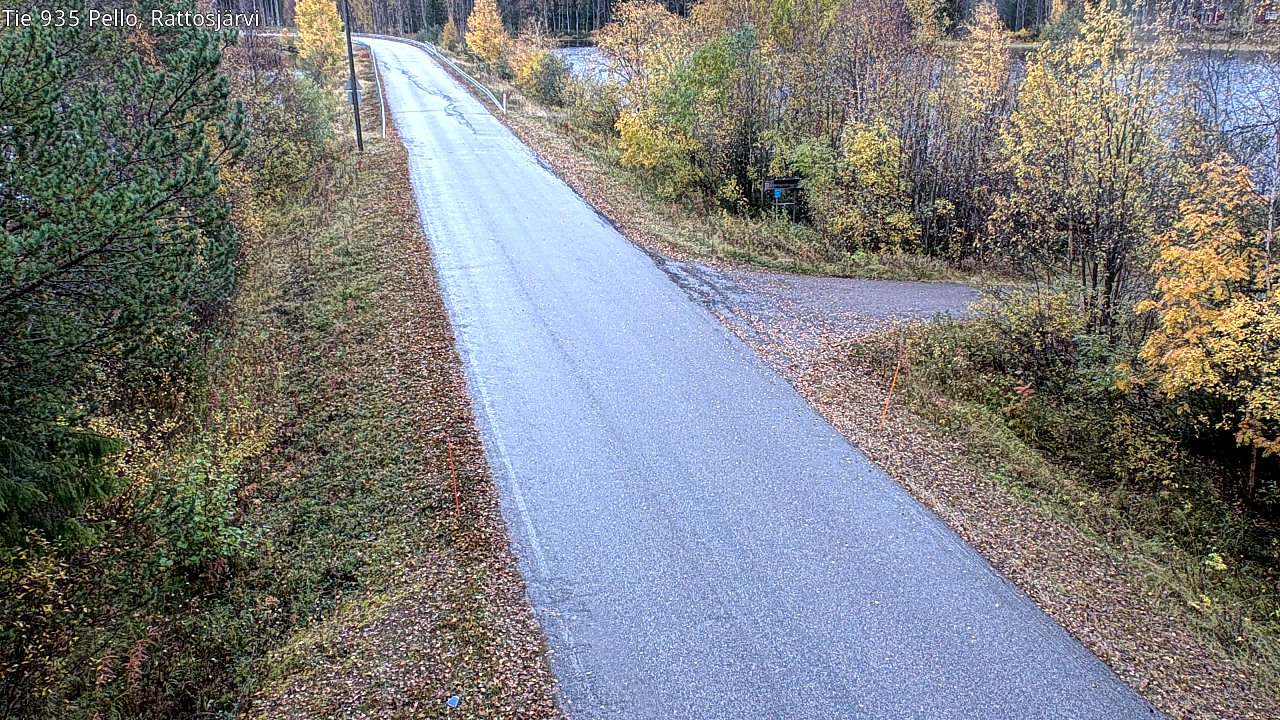 Kelikamerat Kuva Tie 935 Rattosjärvi, Pello, Lappi