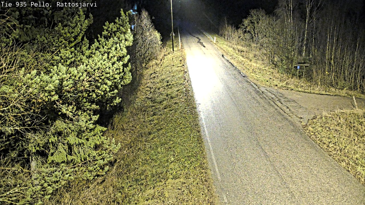 Kelikamerat Kuva Tie 935 Rattosjärvi, Pello, Lappi
