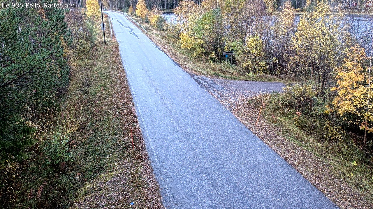 Kelikamerat Kuva Tie 935 Rattosjärvi, Pello, Lappi