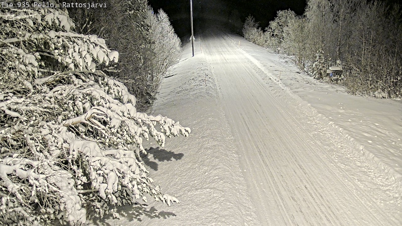 Weather Camera Image Road 935 Rattosjärvi, Pello, Lappi