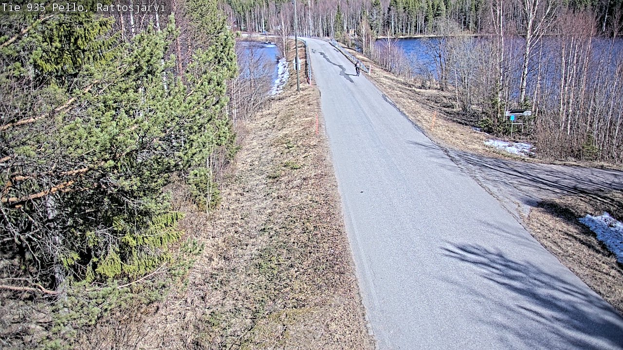 Weather Camera Image Väg 935 Rattosjärvi, Pello, Lappi