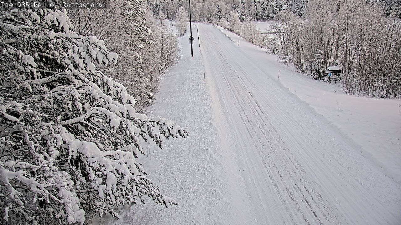 Weather Camera Image Road 935 Rattosjärvi, Pello, Lappi