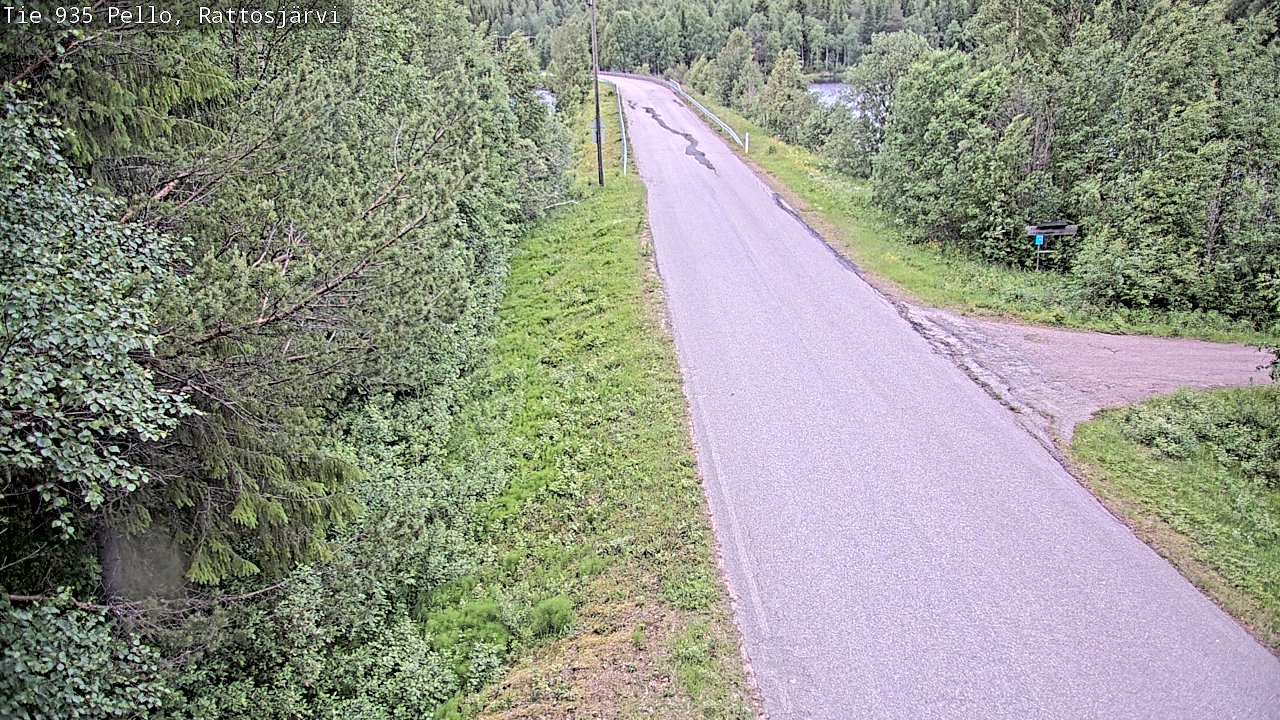 Kelikamerat Kuva Tie 935 Rattosjärvi, Pello, Lappi