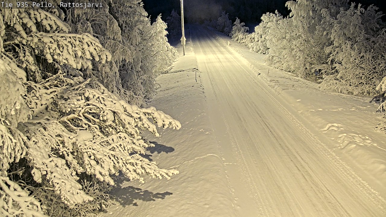 Kelikamerat Kuva Tie 935 Rattosjärvi, Pello, Lappi