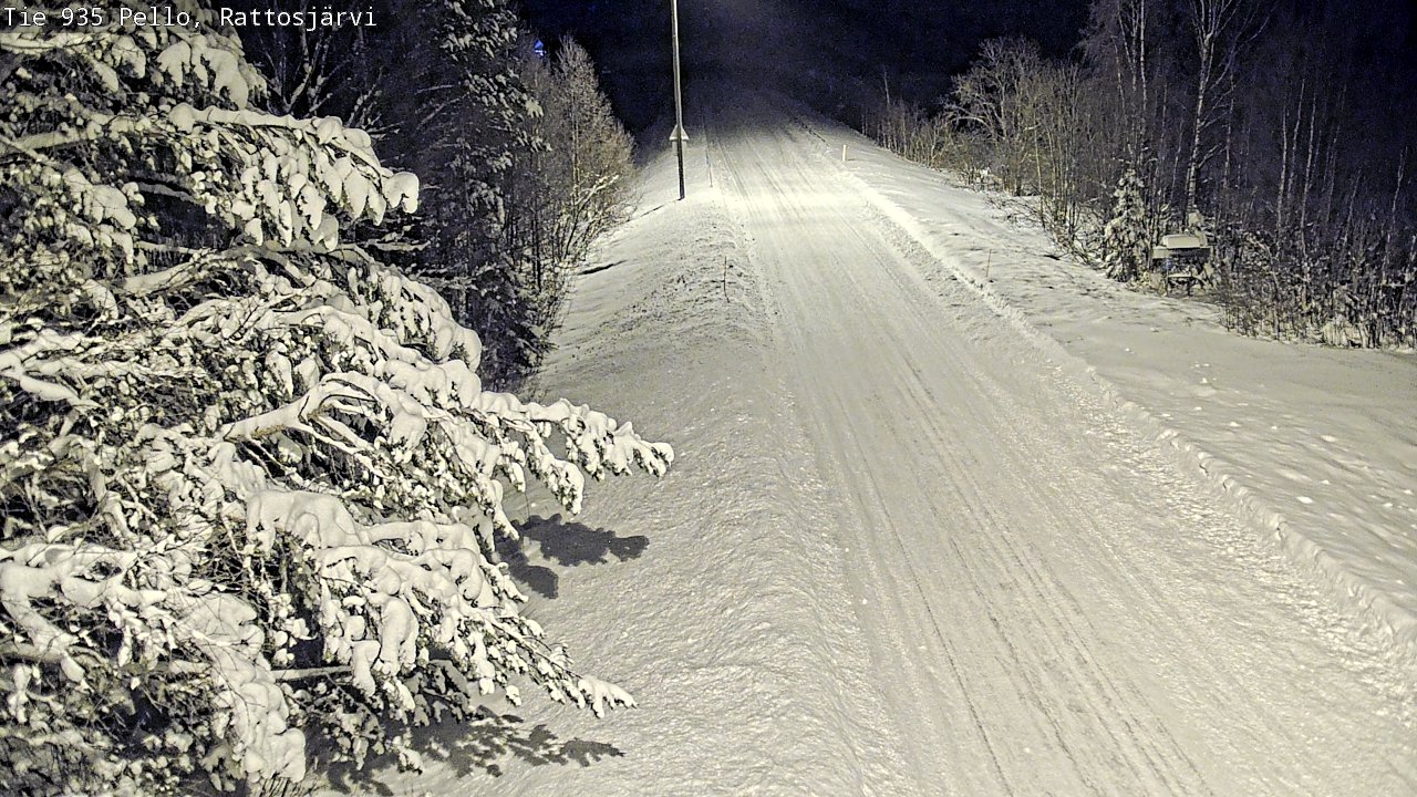 Weather Camera Image Road 935 Rattosjärvi, Pello, Lappi
