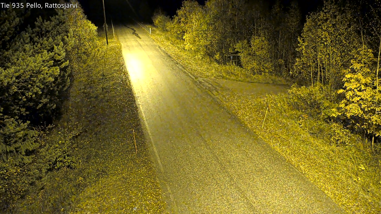 Kelikamerat Kuva Tie 935 Rattosjärvi, Pello, Lappi