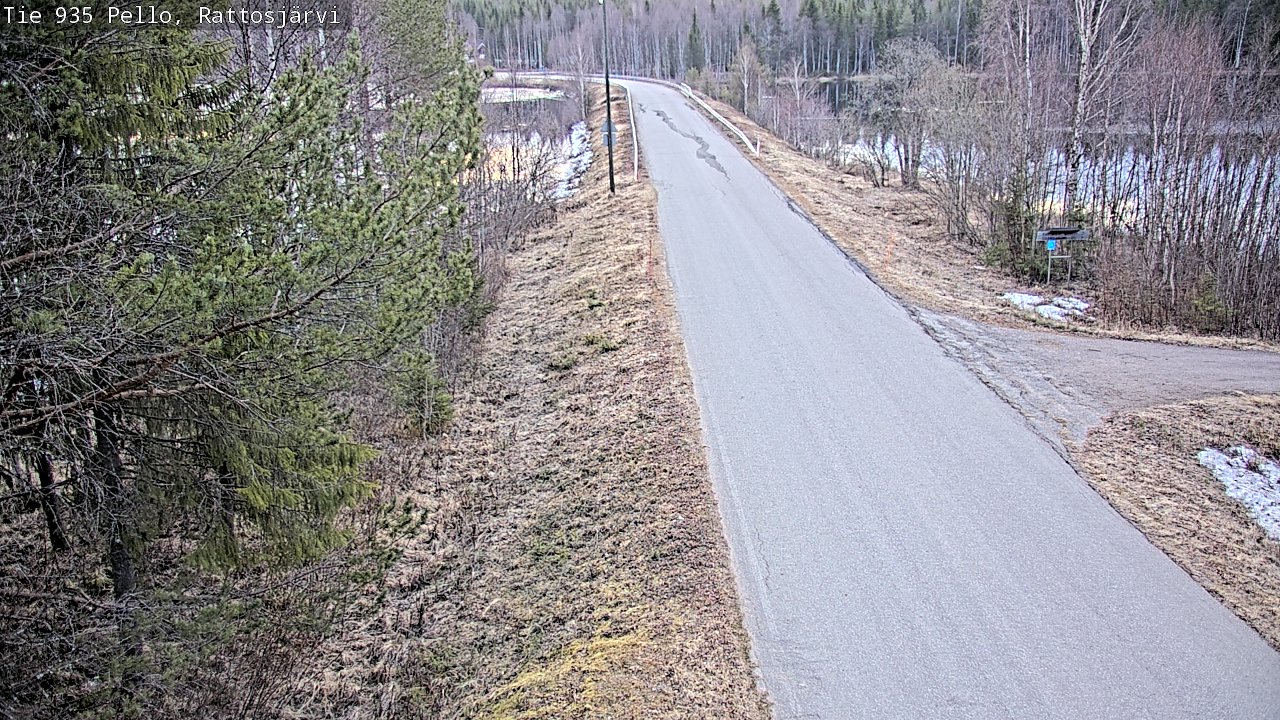 Weather Camera Image Road 935 Rattosjärvi, Pello, Lappi