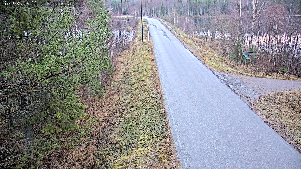 Kelikamerat Kuva Tie 935 Rattosjärvi, Pello, Lappi