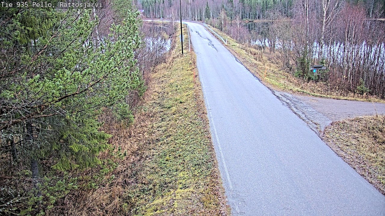 Kelikamerat Kuva Tie 935 Rattosjärvi, Pello, Lappi