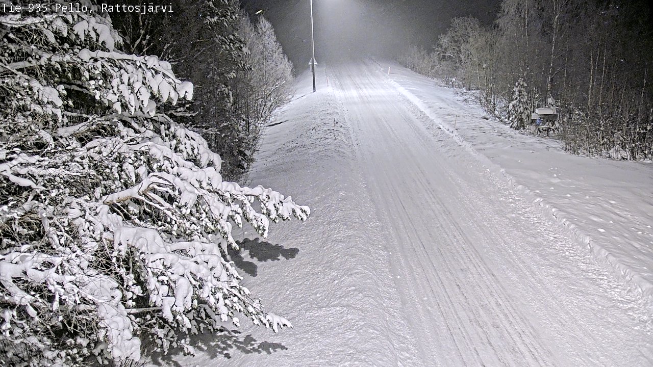 Weather Camera Image Road 935 Rattosjärvi, Pello, Lappi