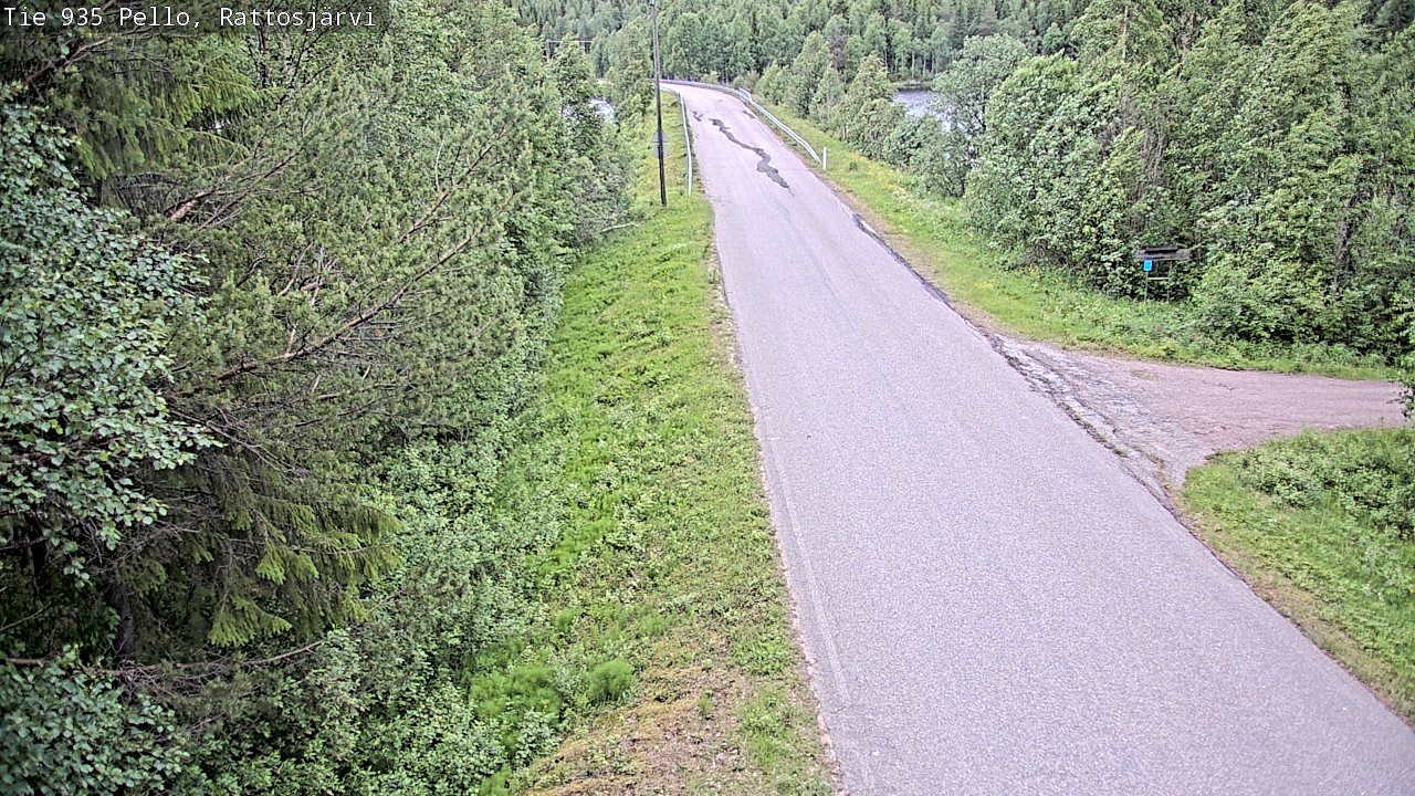 Kelikamerat Kuva Tie 935 Rattosjärvi, Pello, Lappi
