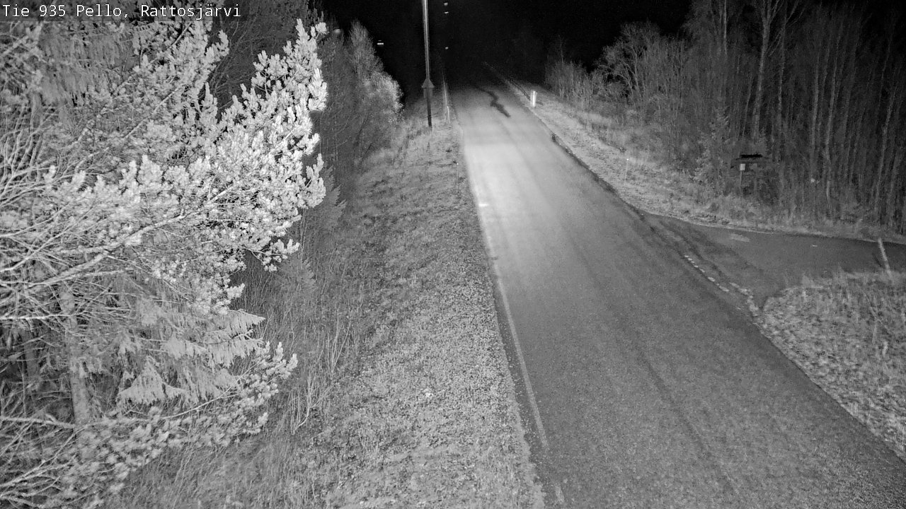 Kelikamerat Kuva Tie 935 Rattosjärvi, Pello, Lappi