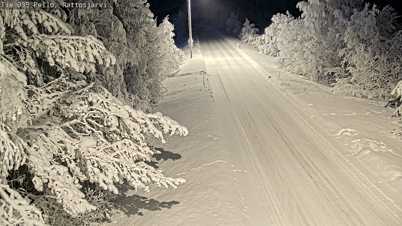 Kelikamerat Kuva Tie 935 Rattosjärvi, Pello, Lappi