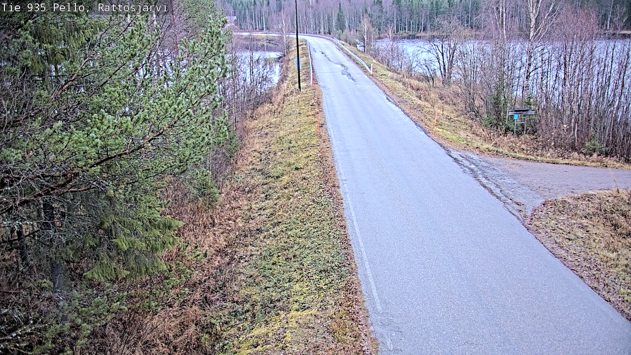 Kelikamerat Kuva Tie 935 Rattosjärvi, Pello, Lappi