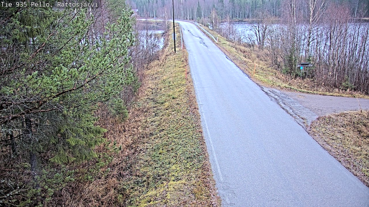 Kelikamerat Kuva Tie 935 Rattosjärvi, Pello, Lappi