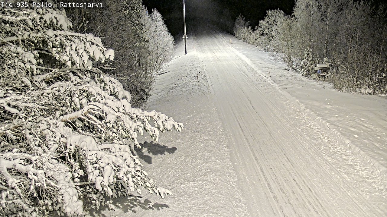 Weather Camera Image Road 935 Rattosjärvi, Pello, Lappi