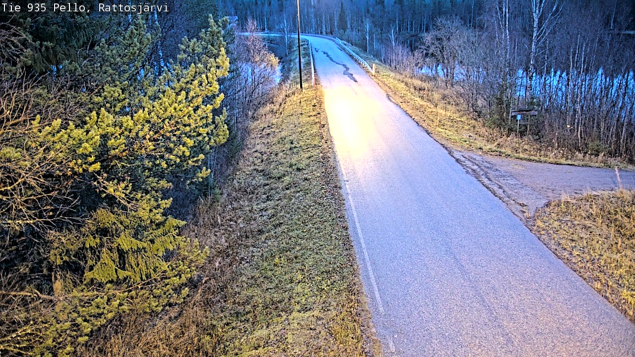 Kelikamerat Kuva Tie 935 Rattosjärvi, Pello, Lappi