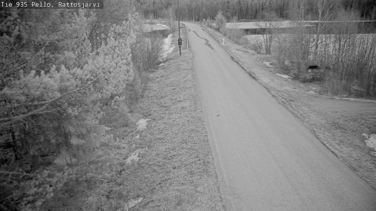 Weather Camera Image Road 935 Rattosjärvi, Pello, Lappi