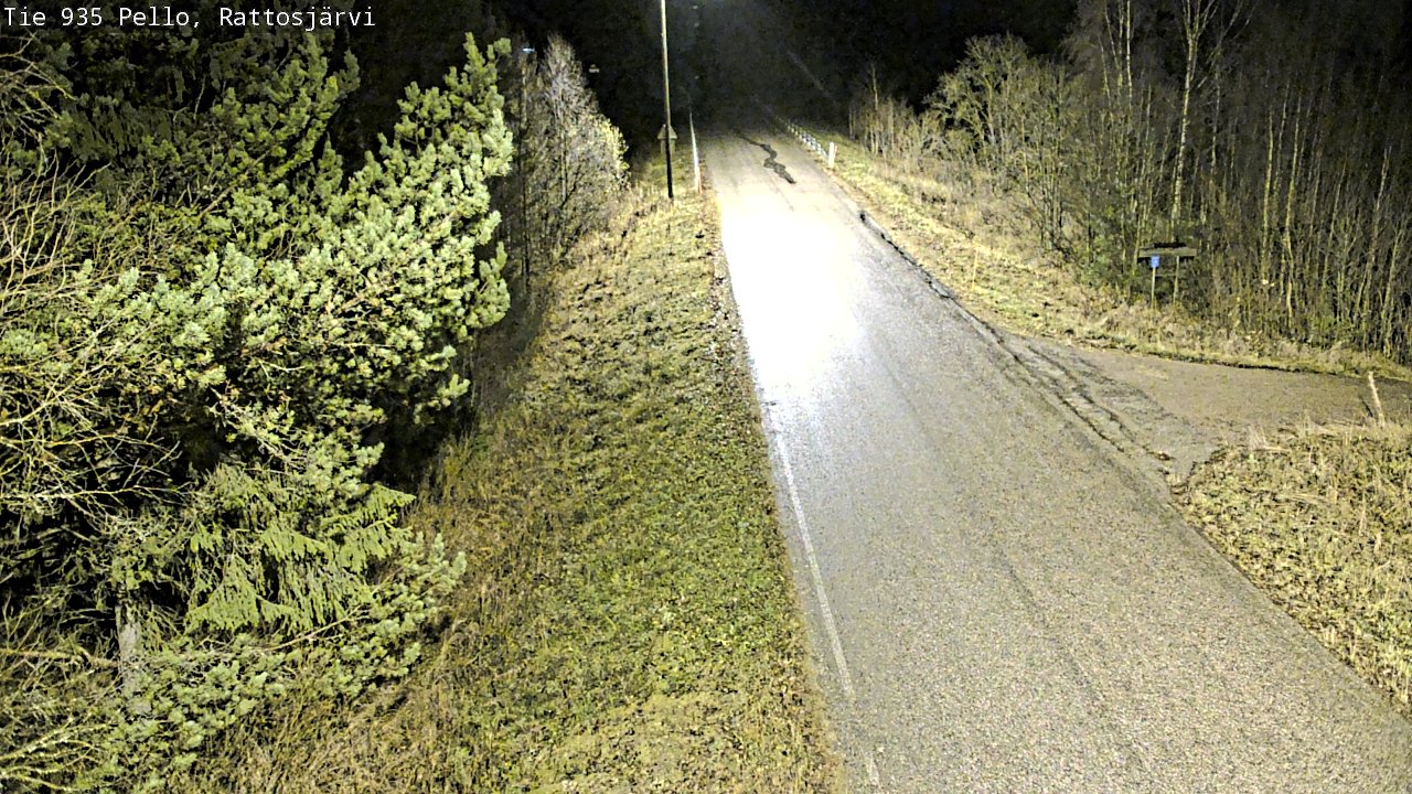 Kelikamerat Kuva Tie 935 Rattosjärvi, Pello, Lappi