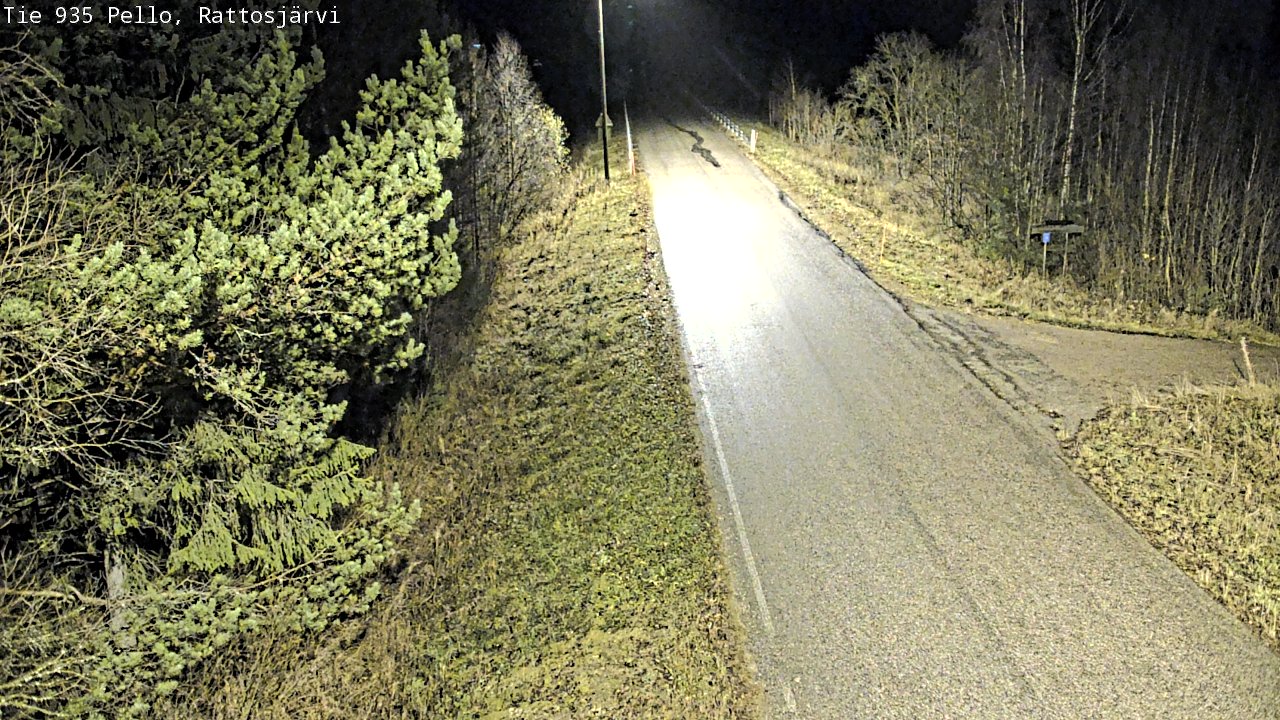 Kelikamerat Kuva Tie 935 Rattosjärvi, Pello, Lappi