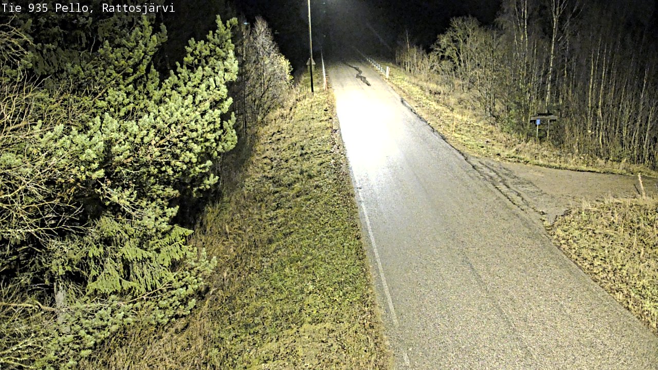Kelikamerat Kuva Tie 935 Rattosjärvi, Pello, Lappi
