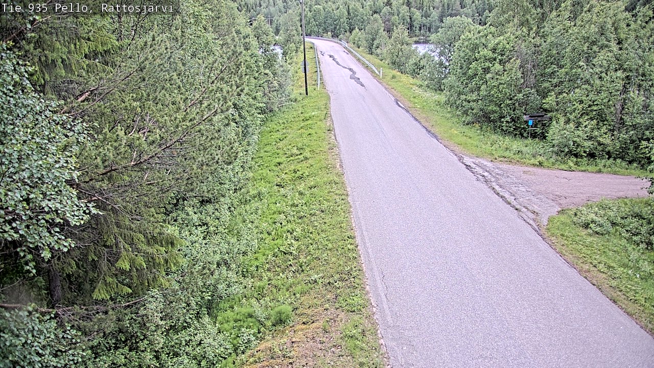 Kelikamerat Kuva Tie 935 Rattosjärvi, Pello, Lappi